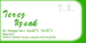 terez uzsak business card